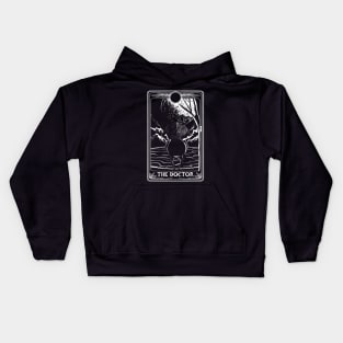 Tarot Card The Doctor - Japanese Pirate Crew Black and White Kids Hoodie